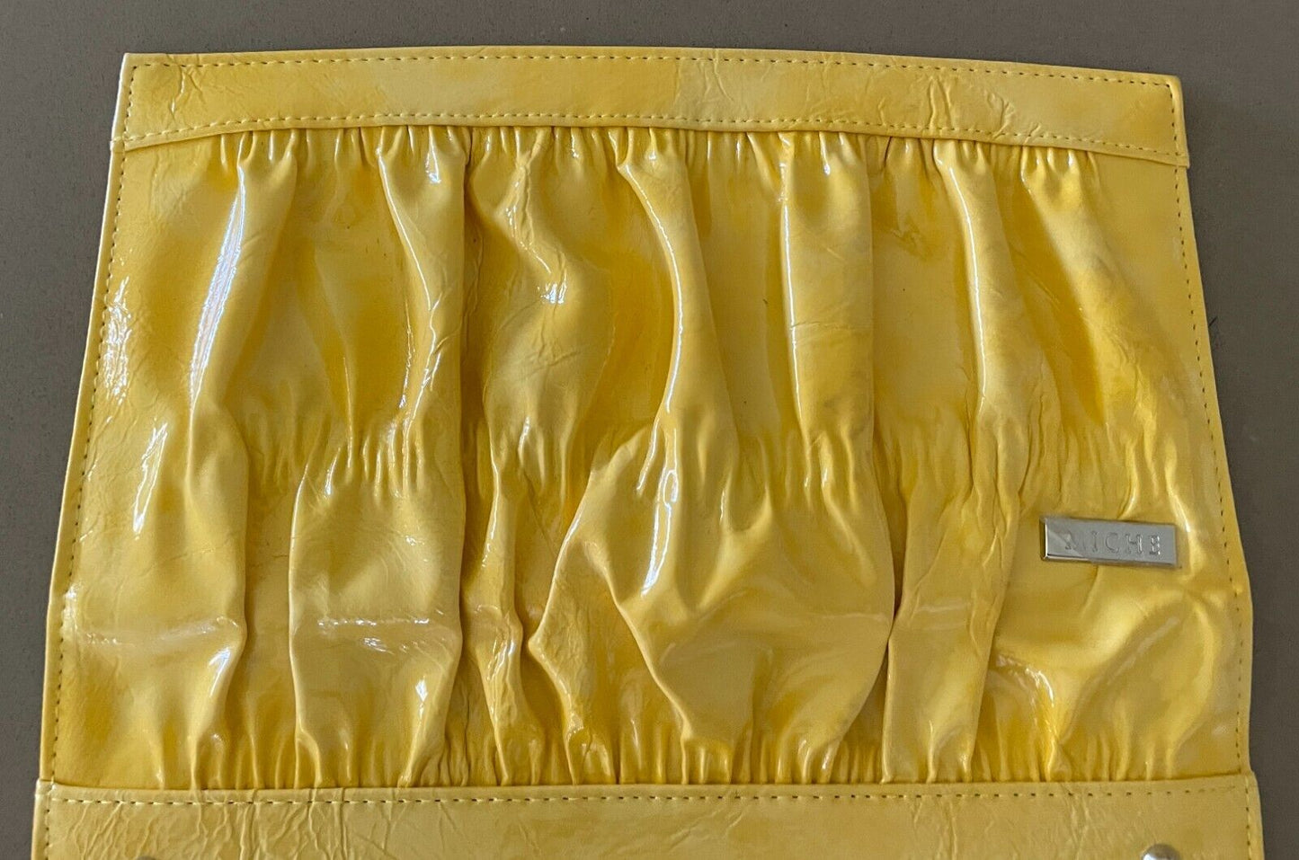 MICHE Patent Yellow  Magnetic Shell Handbag Cover - SHELL ONLY Clutch Bag NEW