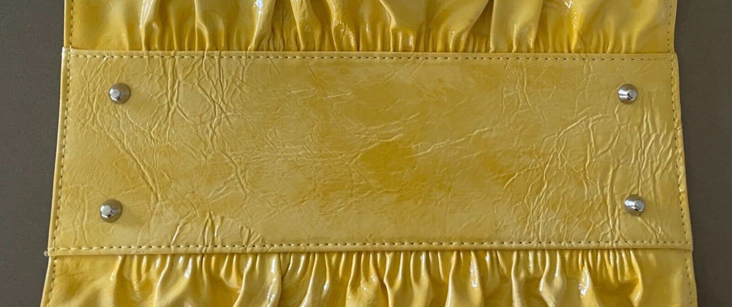 MICHE Patent Yellow  Magnetic Shell Handbag Cover - SHELL ONLY Clutch Bag NEW