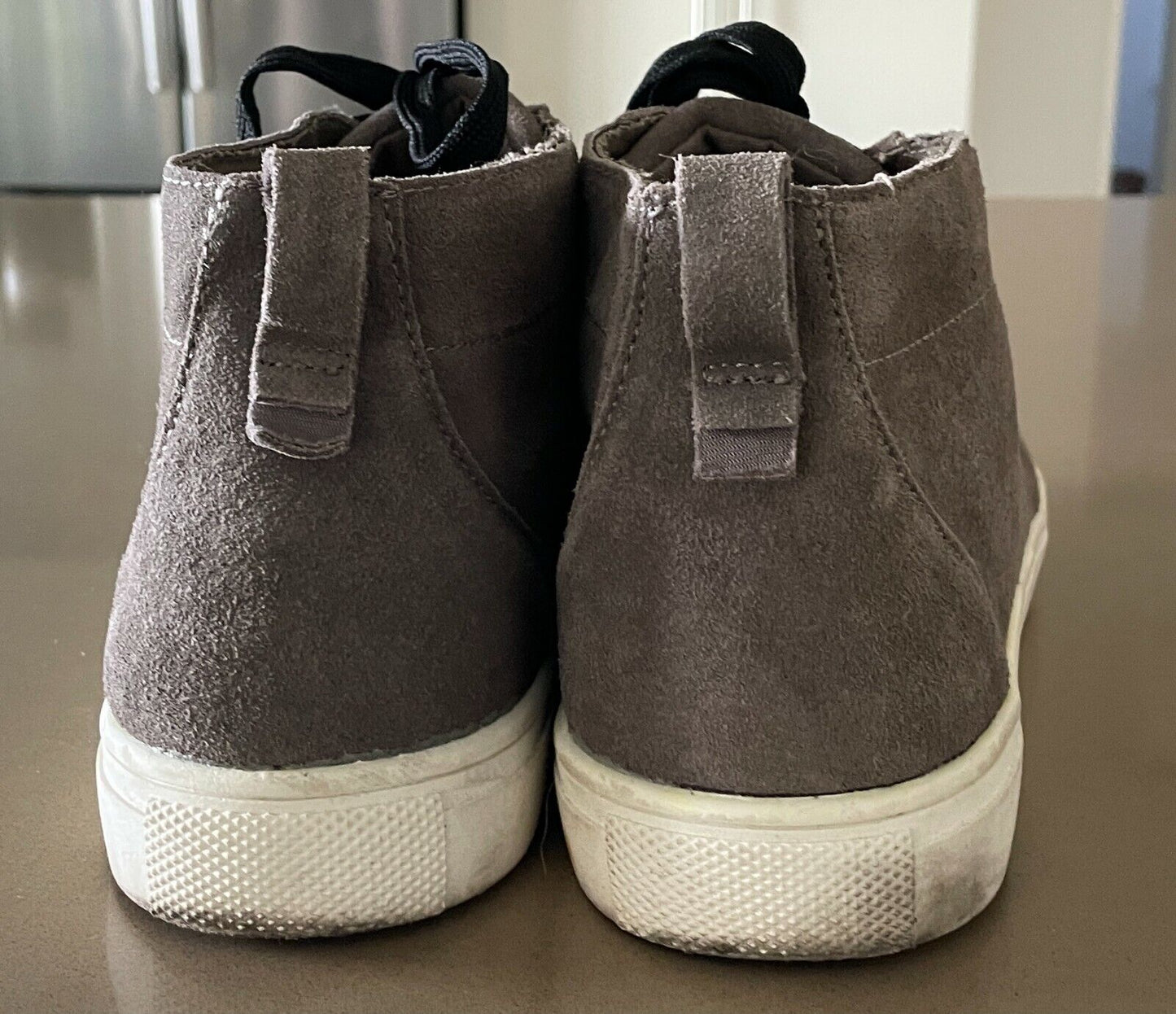 Mens DESERT BOOTS Taupe Suede Upper Lace Up Casual Size 11 style 58671283 UE0116