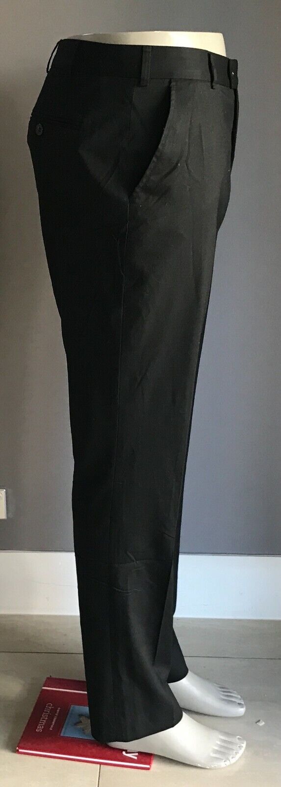 Mens NNT Work Pants Black Straight Leg Full Regular Length Size 92cm 36 cm Waist