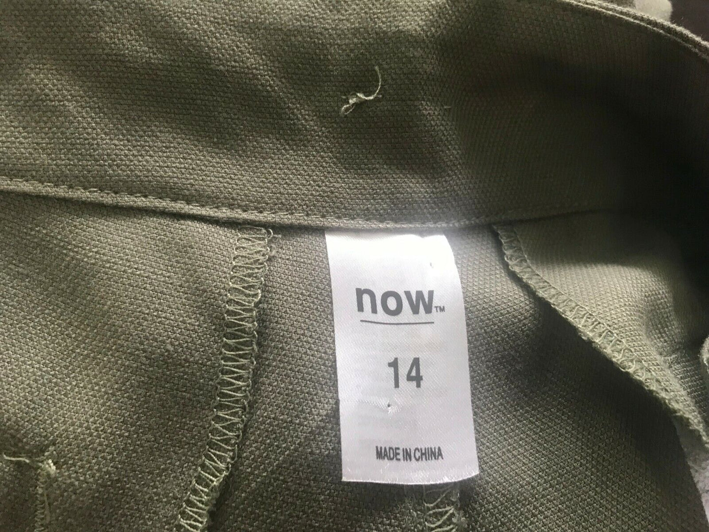 NOW Pants Khaki Pleated Full Length Trousers Ladies Size 14 Casual Work Wear