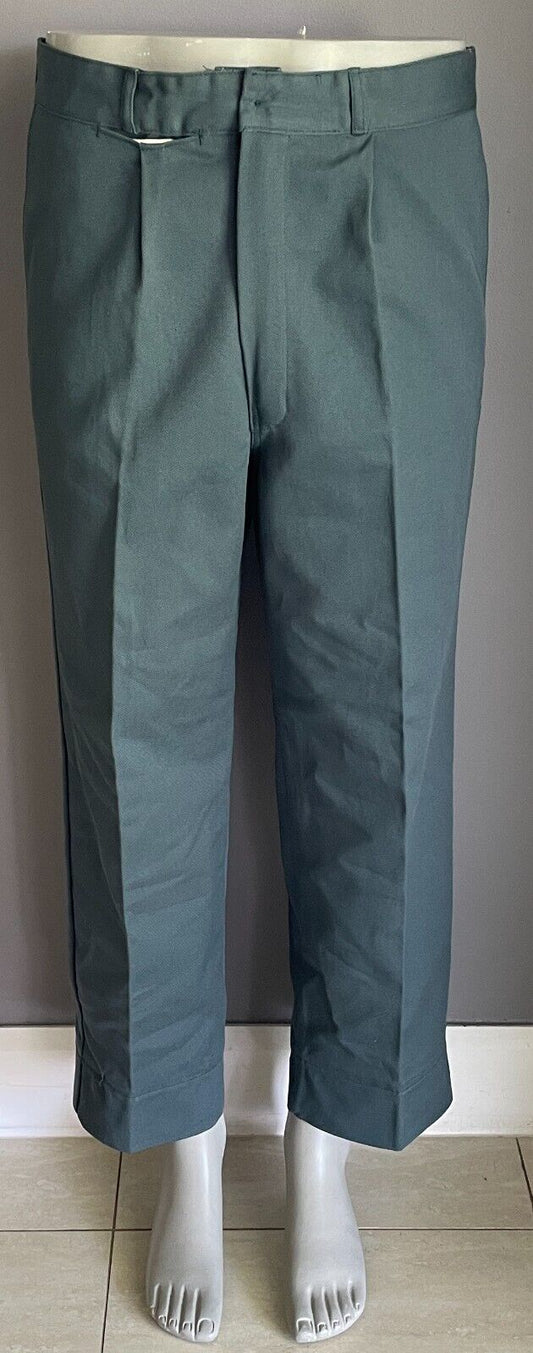 KING GEE Pants Work Wear Bottle Green Full Length Straight Mens Size 102 ST NEW