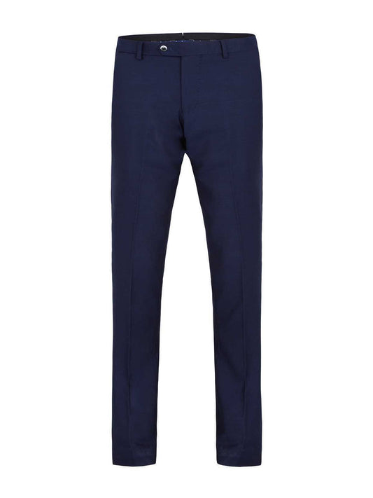 Mens OXFORD T27 Travel Suit Pants Mid Blue Wool Long Size 84 RRP $249 NEW