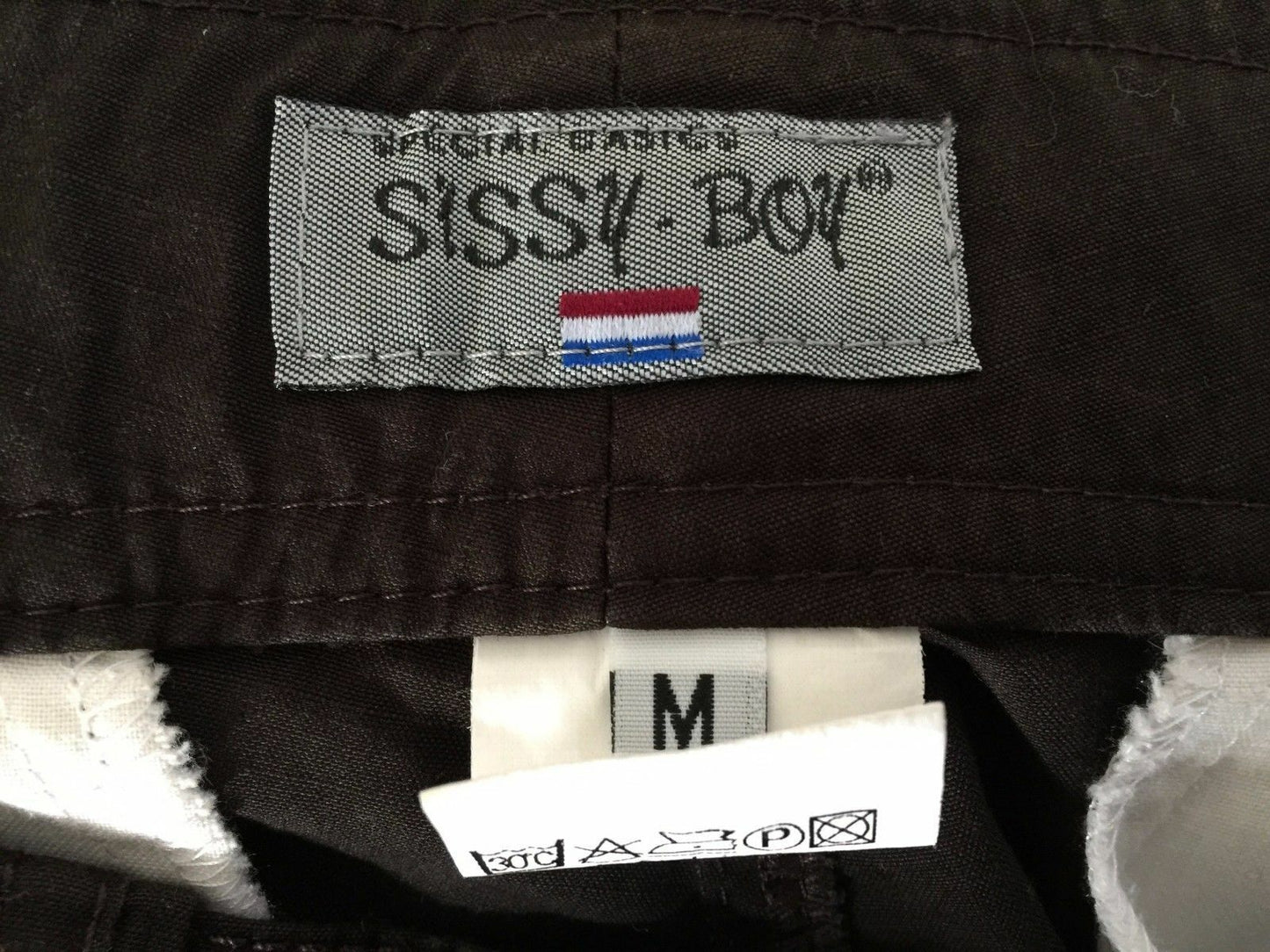 Mens Cargo Pants SISSY BOY Brown Skater Long Shorts Retro Style Size M 32W NEW