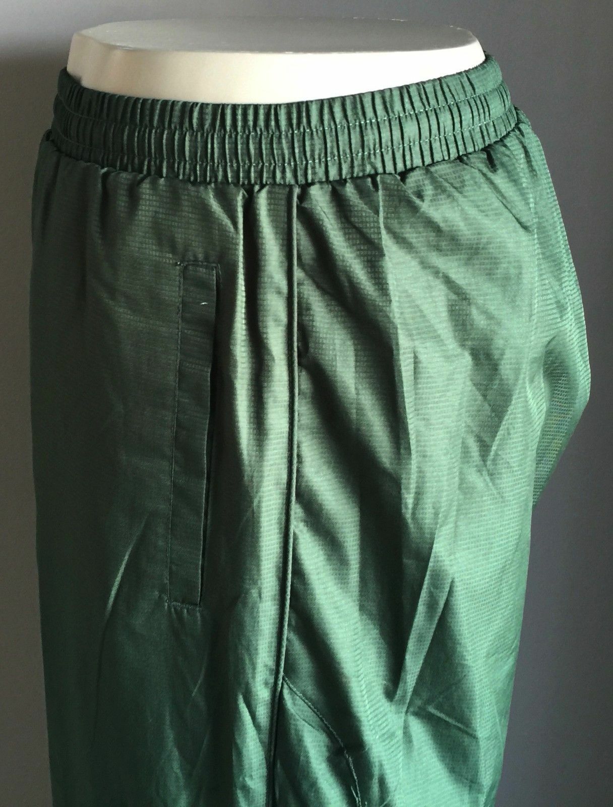 Mens BIZ COLLECTION HiViz Pants Track Green & Silver Loose Fit Polyester Size XL