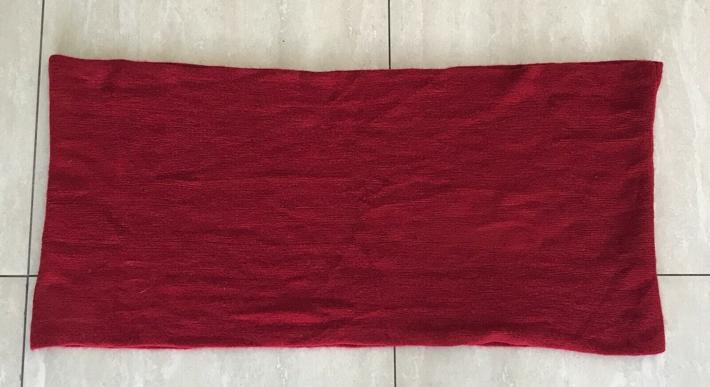 Infinity Scarf RUBI Maroon Knit Snood Winter Neck Wrap Ladies Super Warm