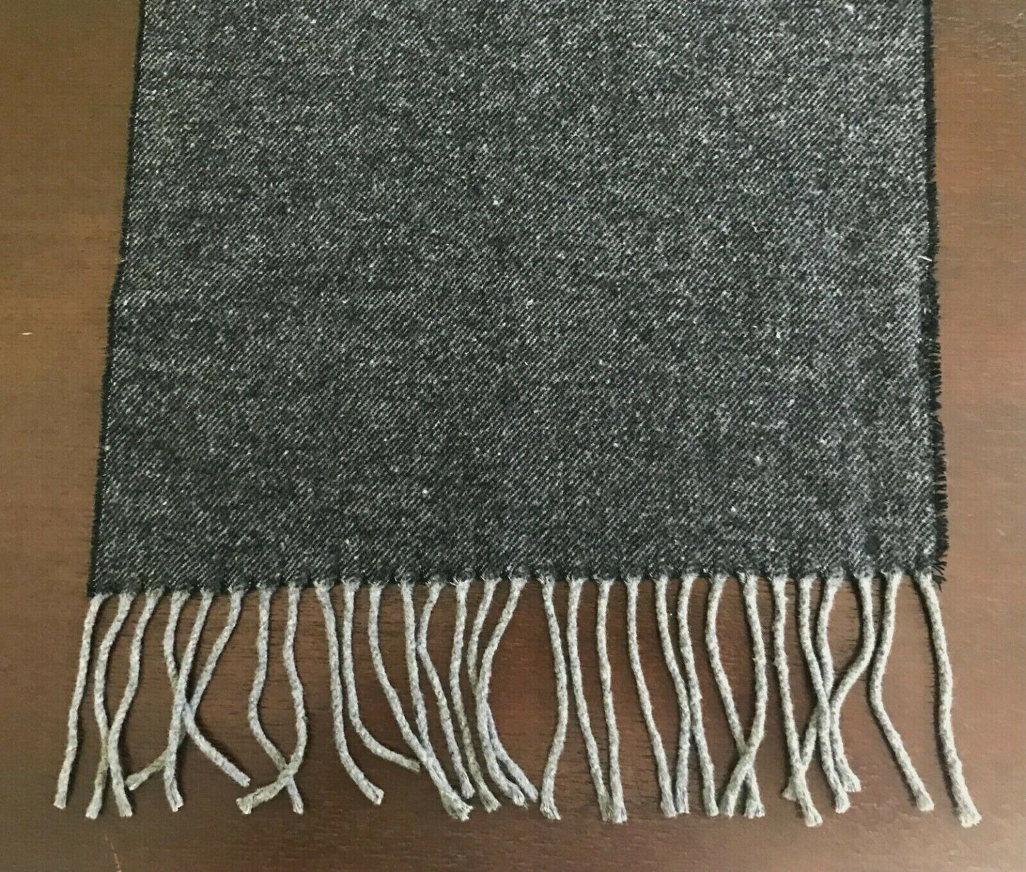 SCARF DAISO Unisex w Fringe Grey Black Super Soft Unisex Scarf Versatile NEW