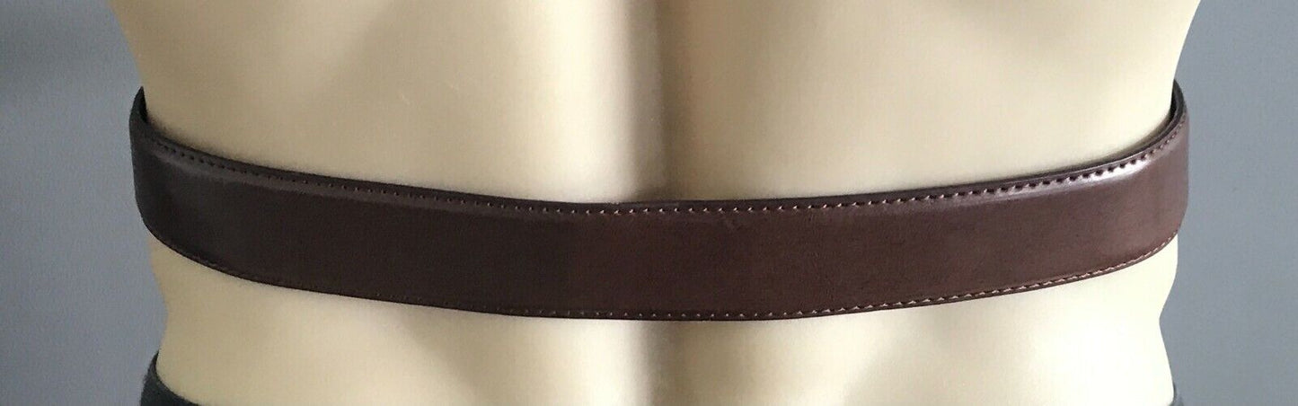 BUCKLE 1922 LEATHER Belt Tan Dress w Auto Buckle Mens Size 36 92cm Waist