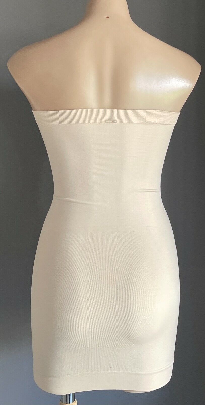 TRIUMPH Slip Dress ShapeWear Beige Seamless Strapless Mild Compression Size L