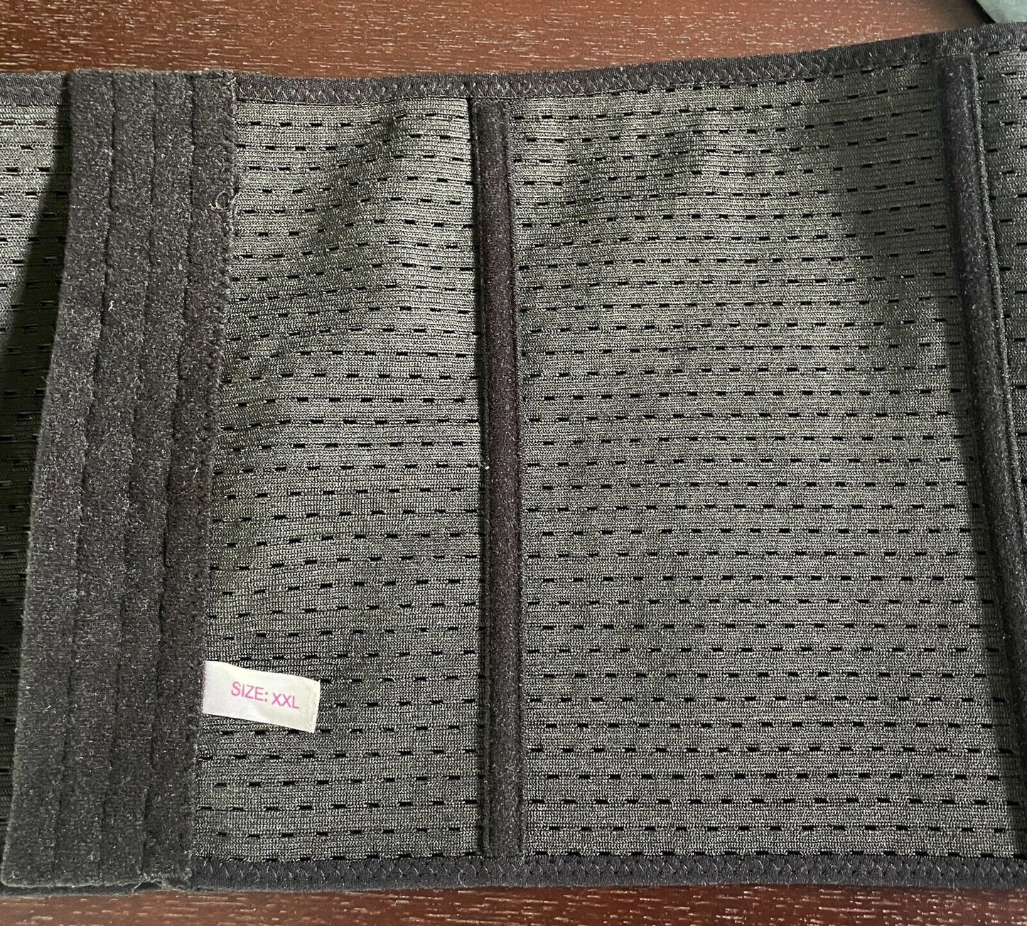 ShapeWear Waist Trainer Black Elasticised Hook & Eye Adjustable Cincher Sz XXL