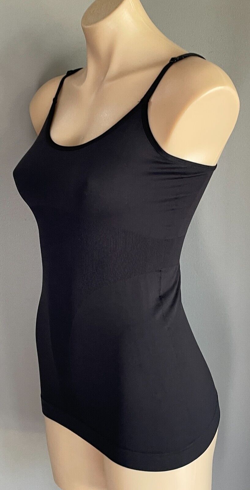 ANKO ShapeWear Tank Top Black Seamless Sleeveless Cami Camisole Sz 14 Shape Wear
