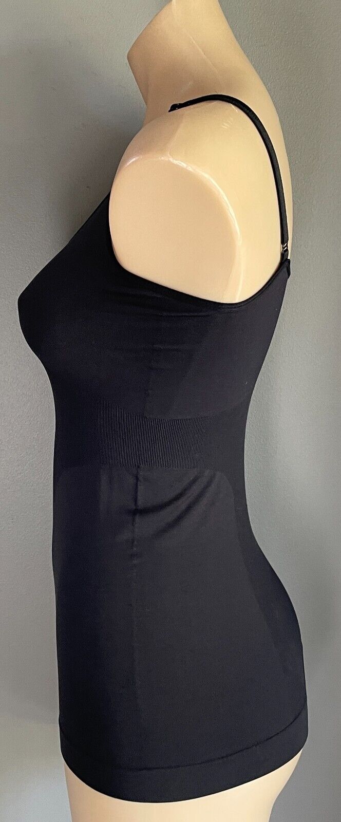 ANKO ShapeWear Tank Top Black Seamless Sleeveless Cami Camisole Sz 14 Shape Wear
