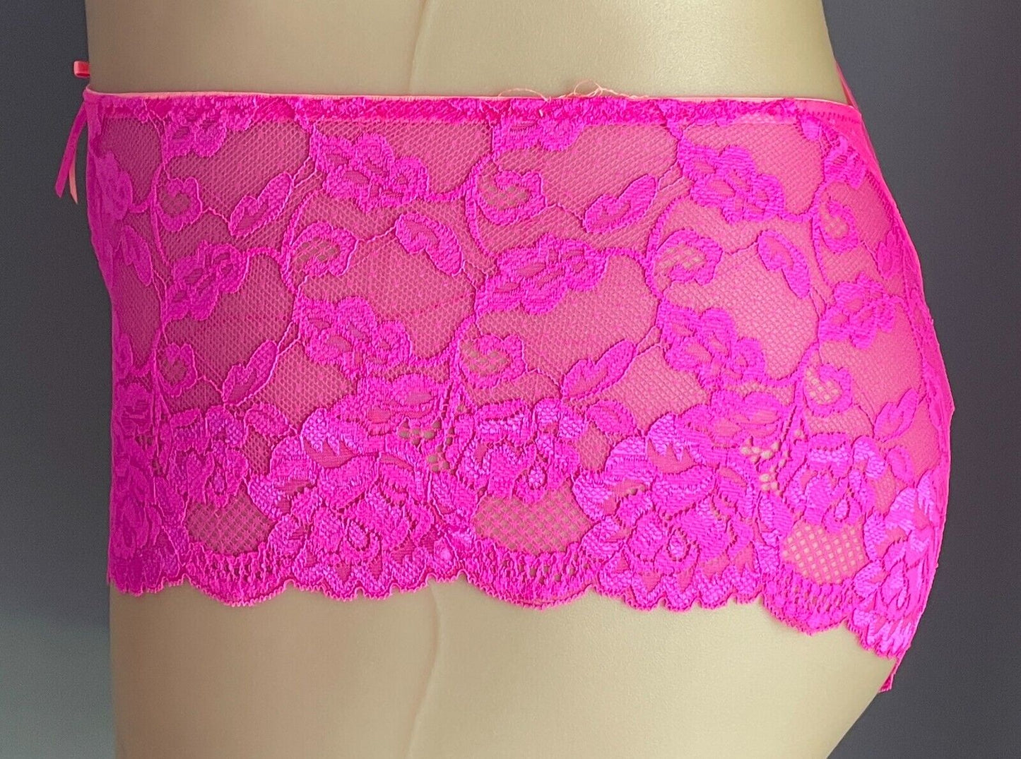 2 X KAYSER Bikini Briefs "Curve It Up" Pink Orange Trim Panties ONLY Size 18 NEW