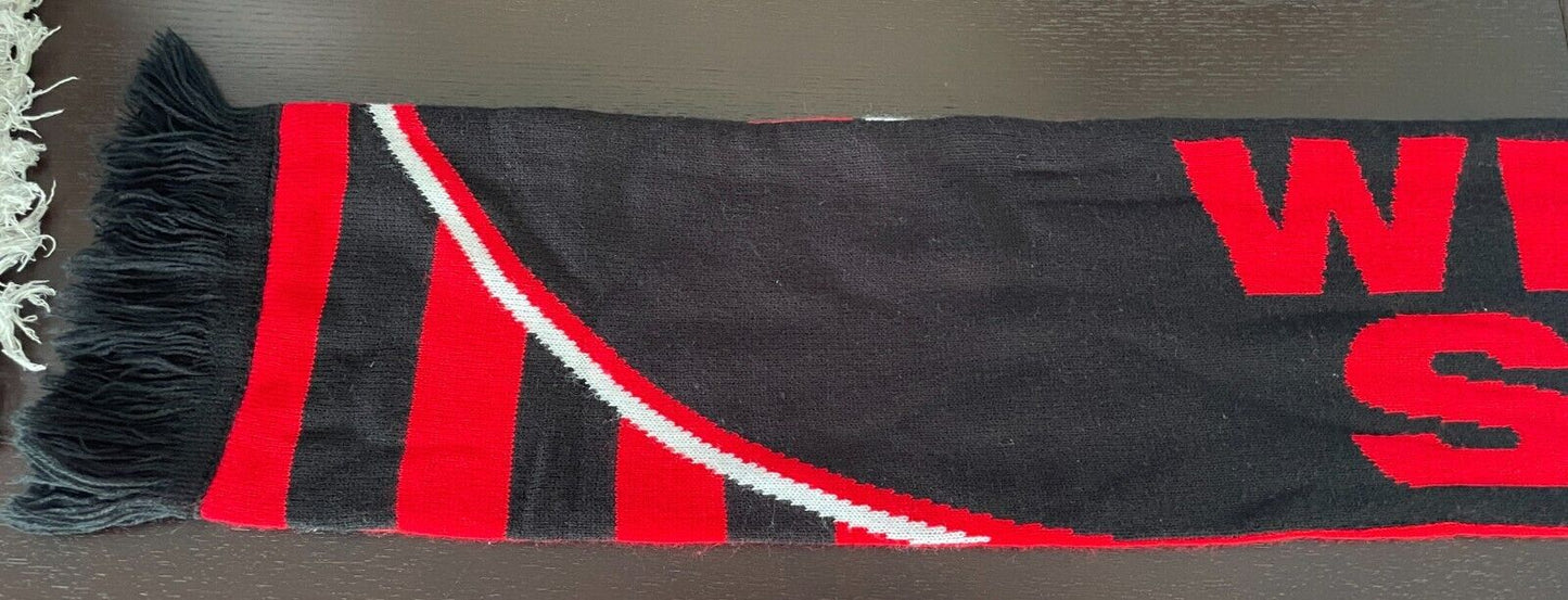 Fan Scarf WESTERN SYDNEY WANDERERS FC Knit Fringed Rectangle Football Soccer NEW