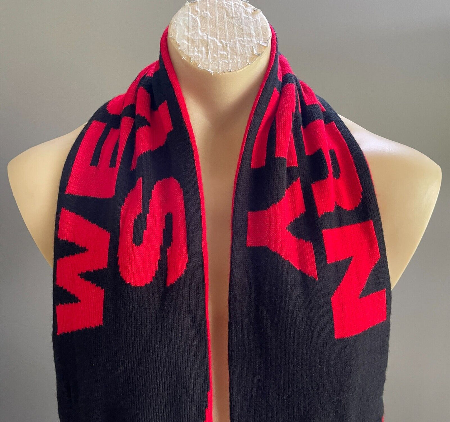 Fan Scarf WESTERN SYDNEY WANDERERS FC Knit Fringed Rectangle Football Soccer NEW