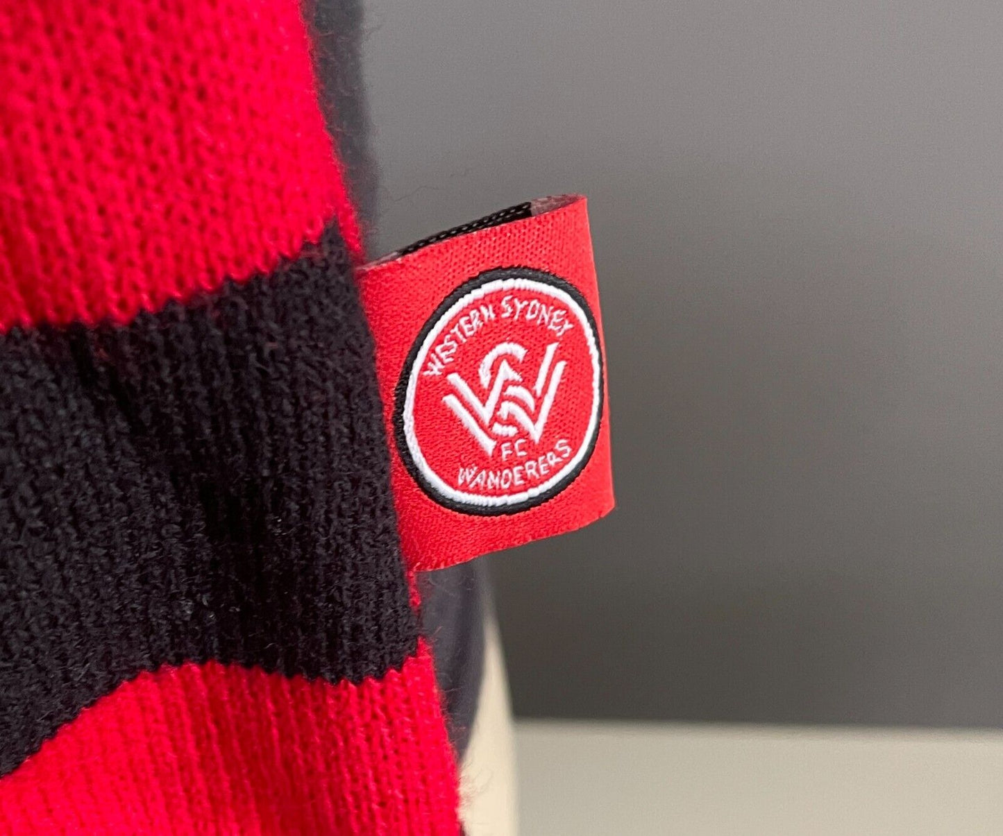 Fan Scarf WESTERN SYDNEY WANDERERS FC Knit Fringed Rectangle Football Soccer NEW