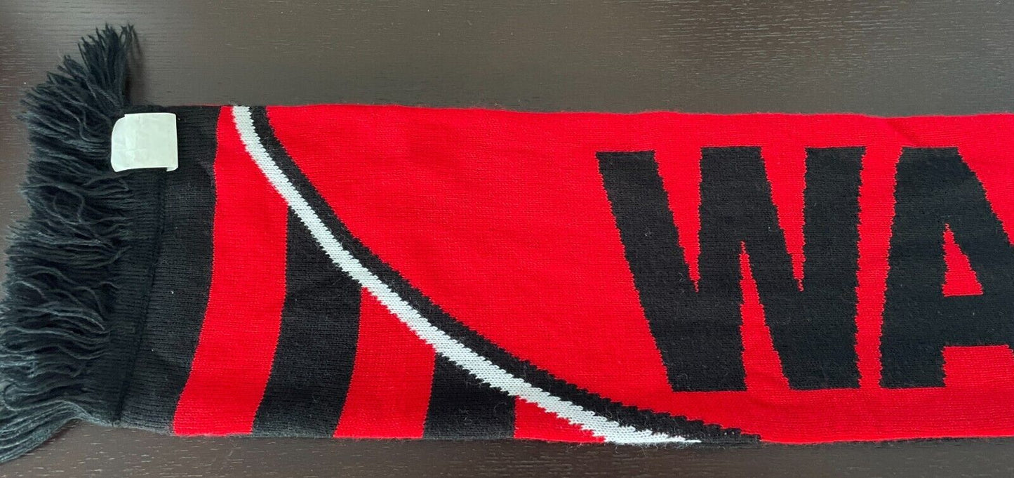 Fan Scarf WESTERN SYDNEY WANDERERS FC Knit Fringed Rectangle Football Soccer NEW