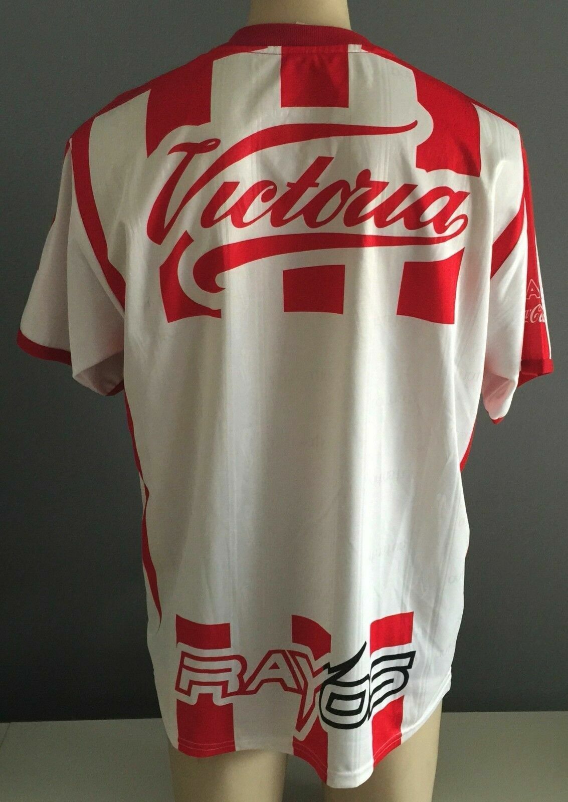 Fan Jersey NECAXA XL Mexican Soccer Football Authentica BIMBO Victoria RAYOS T