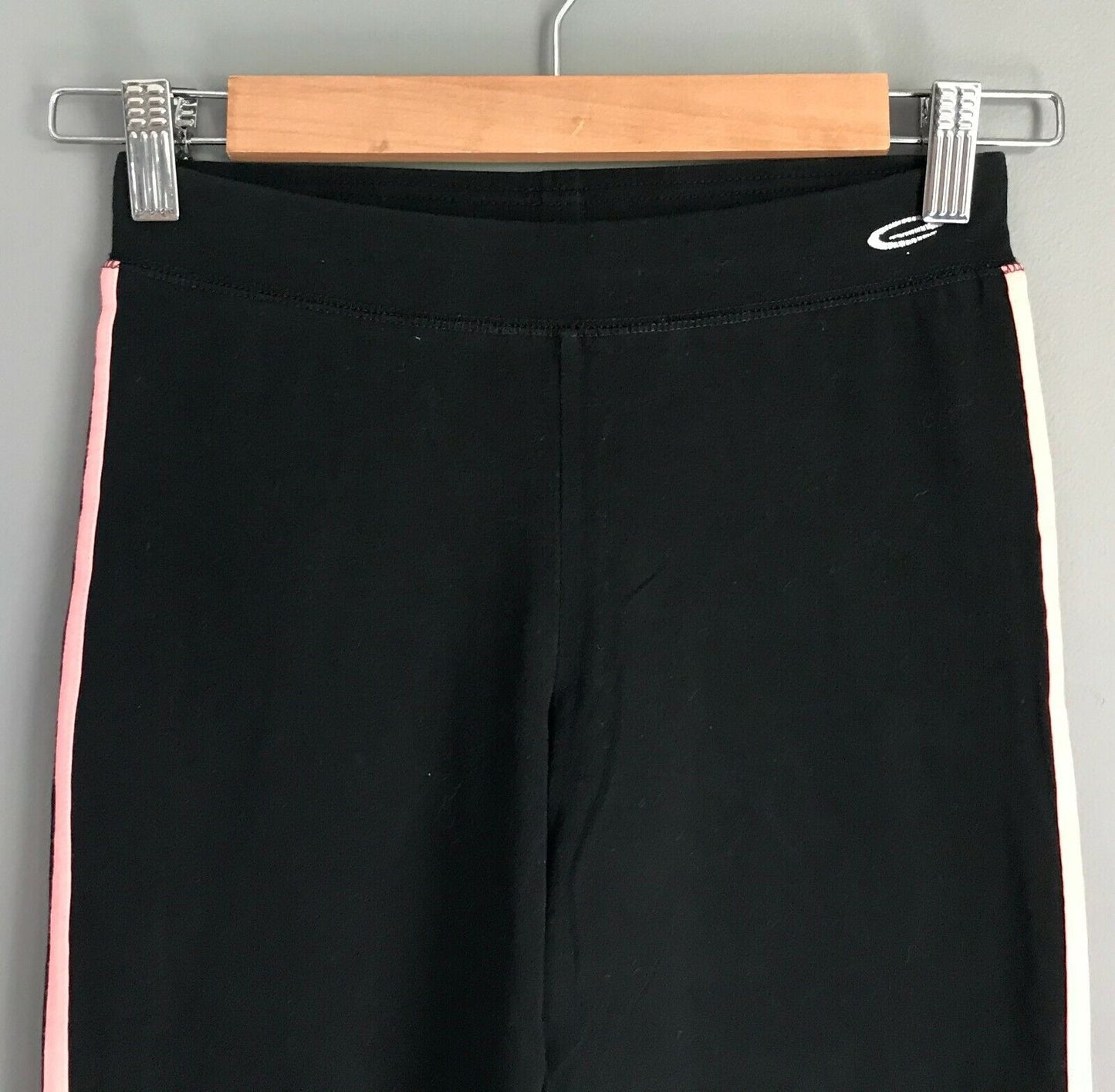 Leggings ELITE ACTIONS SPORTS Black Coral Red 3/4 Running Gym Pants Gym Sz 8