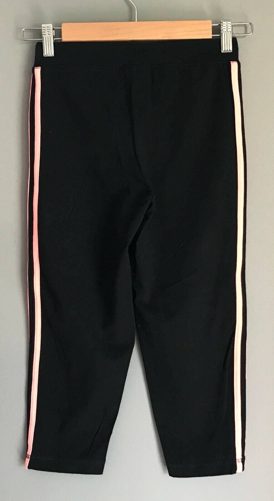Leggings ELITE ACTIONS SPORTS Black Coral Red 3/4 Running Gym Pants Gym Sz 8