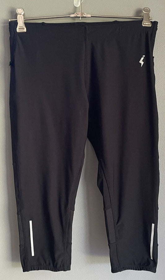 INSPORT ATHLETIC Running Black 3/4 Tights Gym Sports Size 10 Activewear