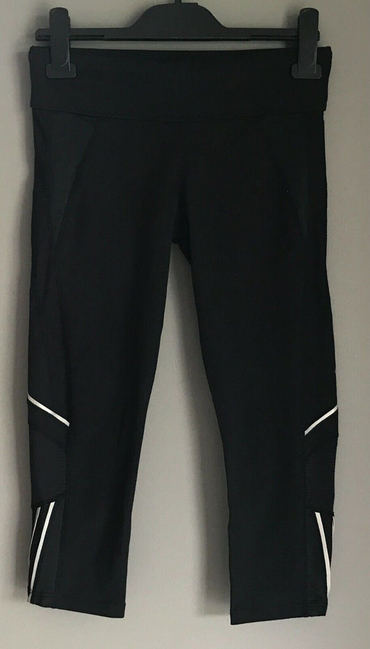BLOCKOUT CLOTHING Leggings Black 3/4 Compression Running Size M 10 Activewear