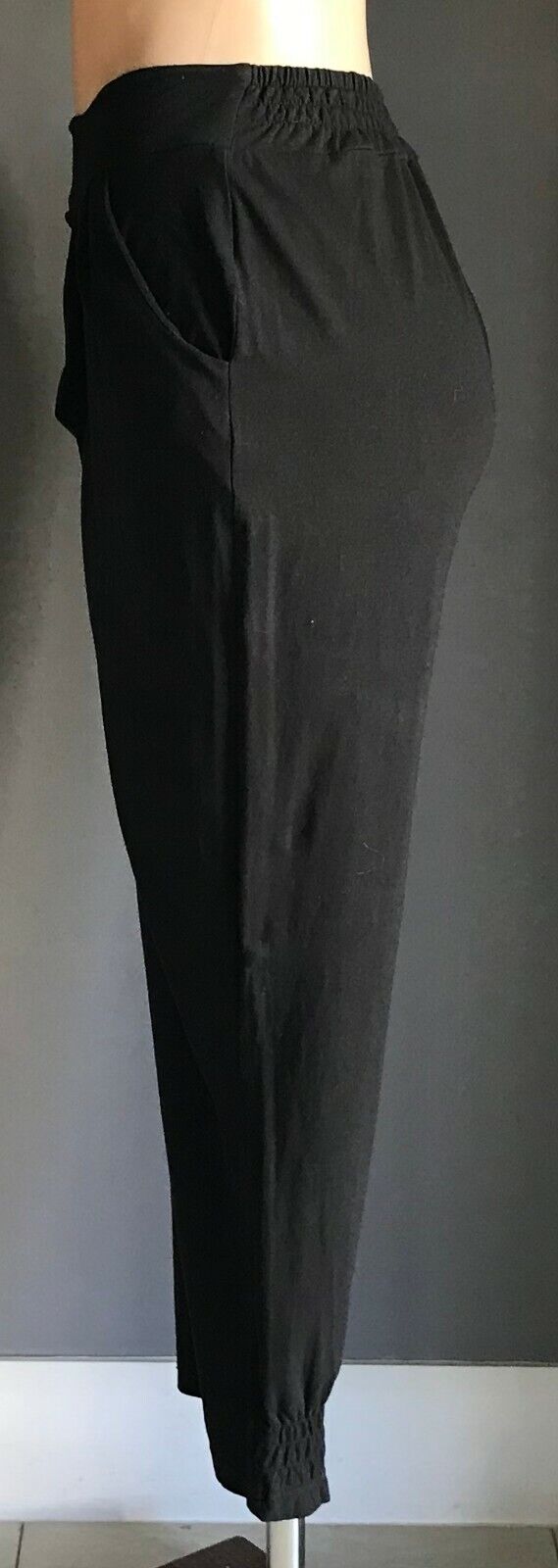 Ladies Size S 10 Pants BOO RADLEY Black "Vera" Long Stretch Chic Crossover NEW