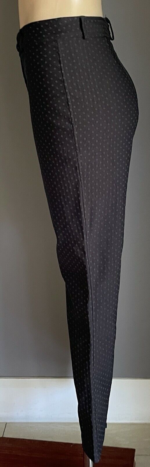 Ladies Size 10 Pants BELLISSIMA COLLECTION Skinny Black Grey Polka Dot Stretch