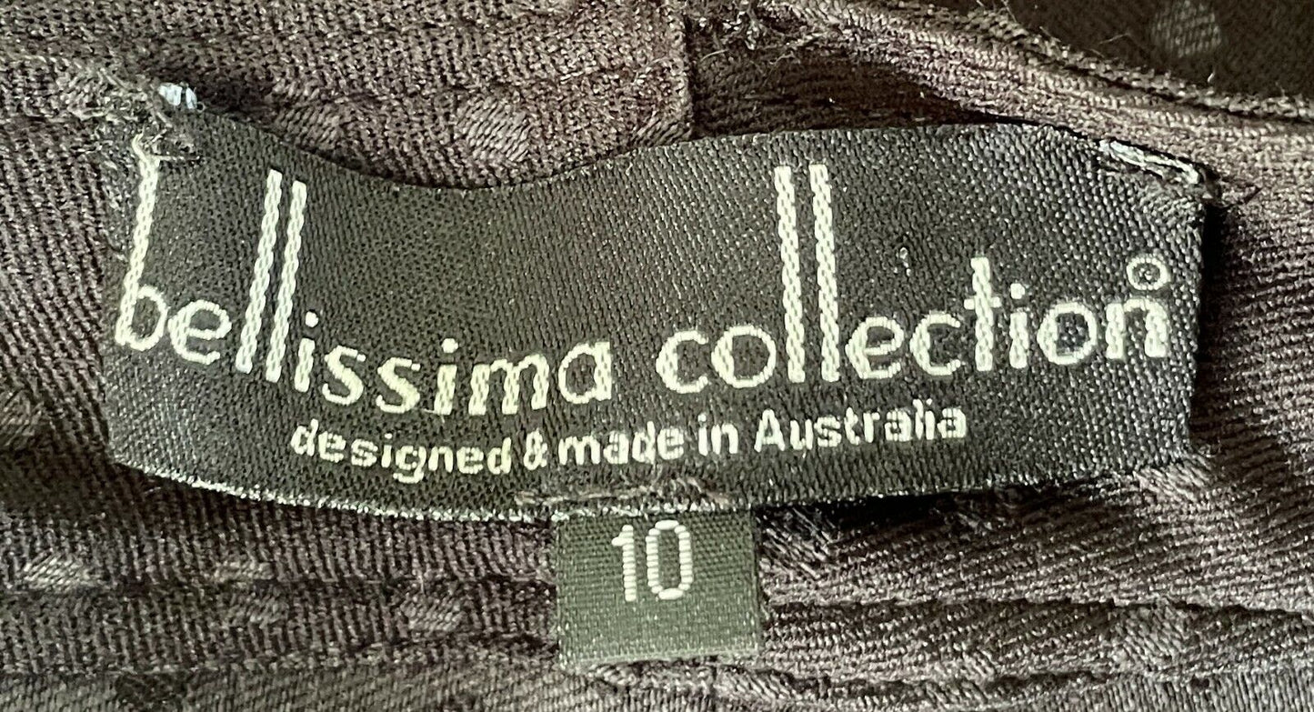 Ladies Size 10 Pants BELLISSIMA COLLECTION Skinny Black Grey Polka Dot Stretch