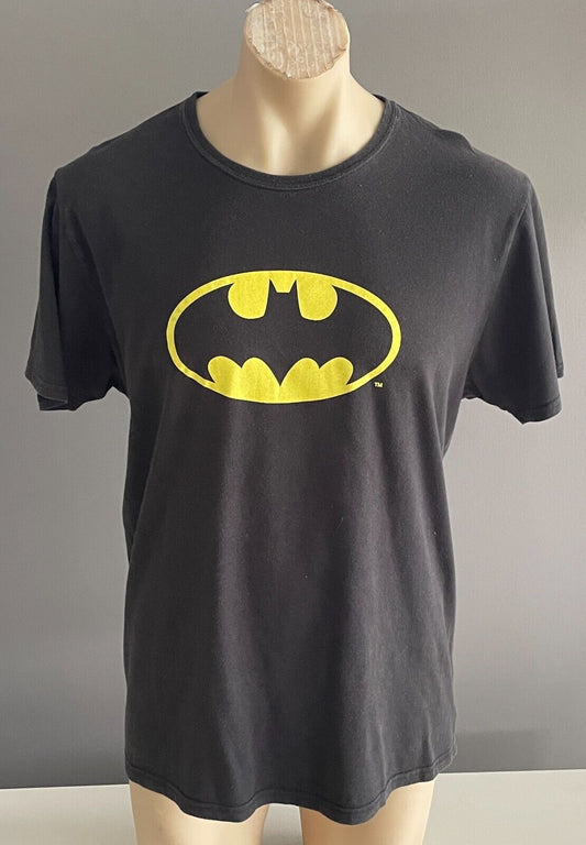 Unisex T-Shirt DC COMICS JAY JAYS Black Batman Signal Print Tee Size XXL 118cm