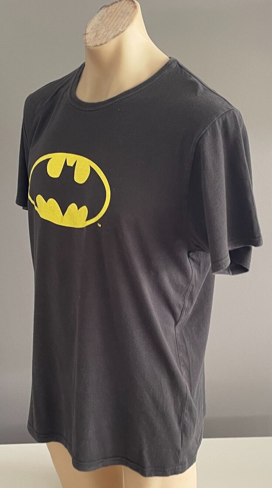 Unisex T-Shirt DC COMICS JAY JAYS Black Batman Signal Print Tee Size XXL 118cm