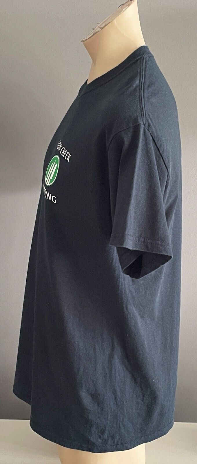 Unisex IRON CREEK CATERING Navy T-Shirt Logo at Chest Print Size L/Chest 108cm