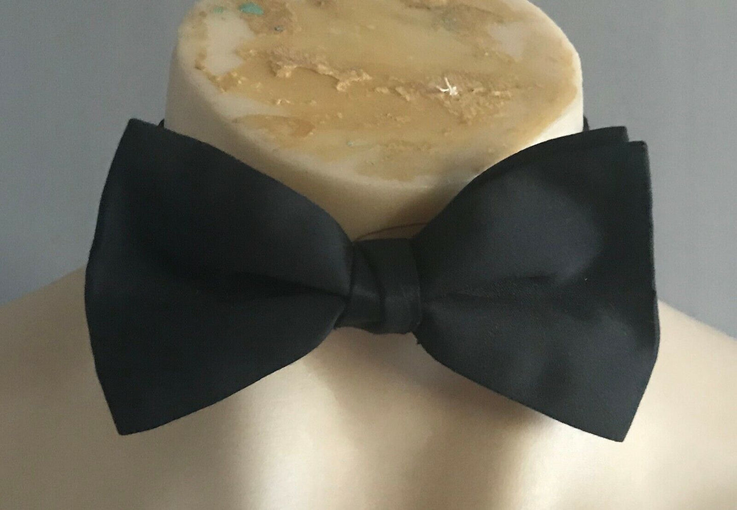 Mens BOW TIE Black Pre-Tied Adjustable Neck Classic (No 5)