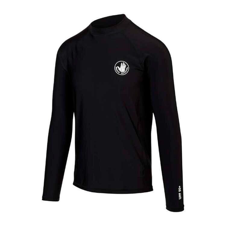 Mens Rashie Top BODY GLOVE Black Core II Long Sleeve Rash Vest  UPF 50+ Size S