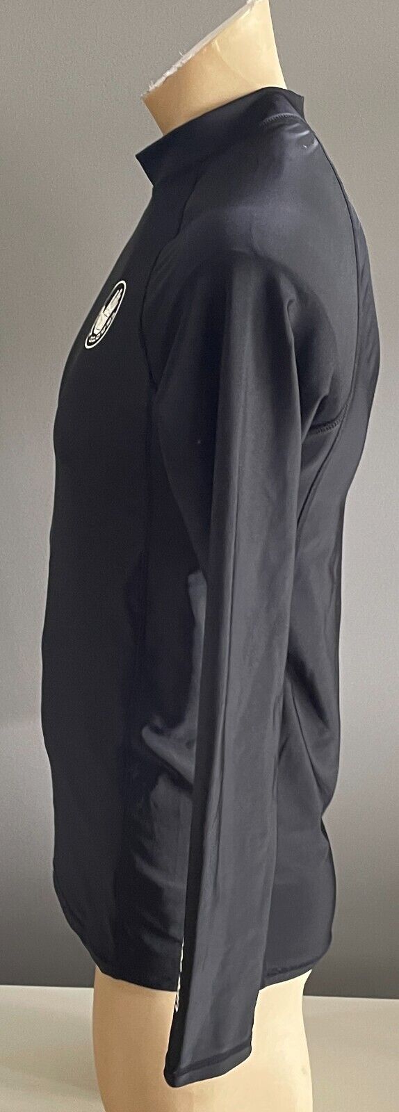 Mens Rashie Top BODY GLOVE Black Core II Long Sleeve Rash Vest  UPF 50+ Size S