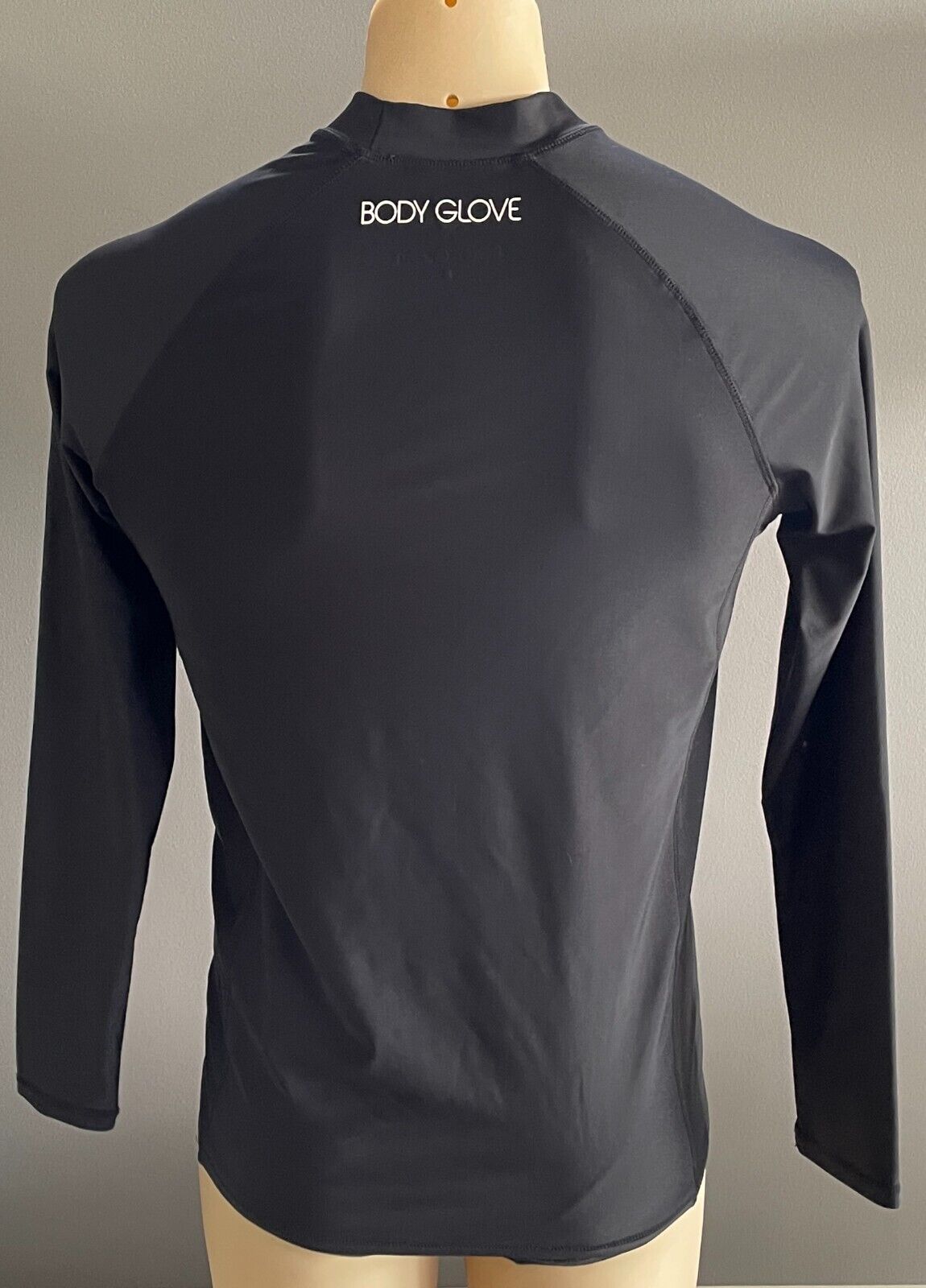 Mens Rashie Top BODY GLOVE Black Core II Long Sleeve Rash Vest  UPF 50+ Size S