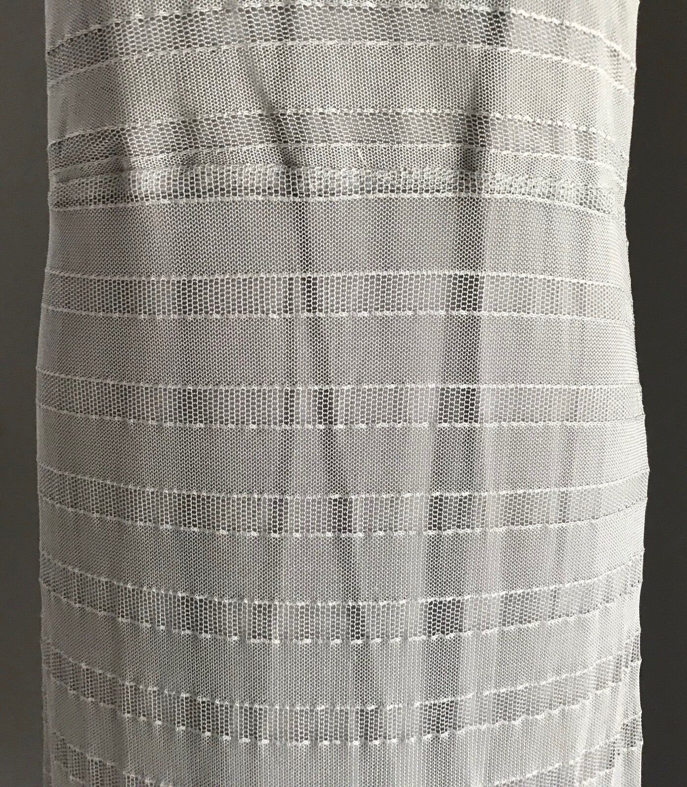 Maxi Dress FRESH SOUL Light Grey Stretch Mesh Net Overlay T-Bar Back Size 14