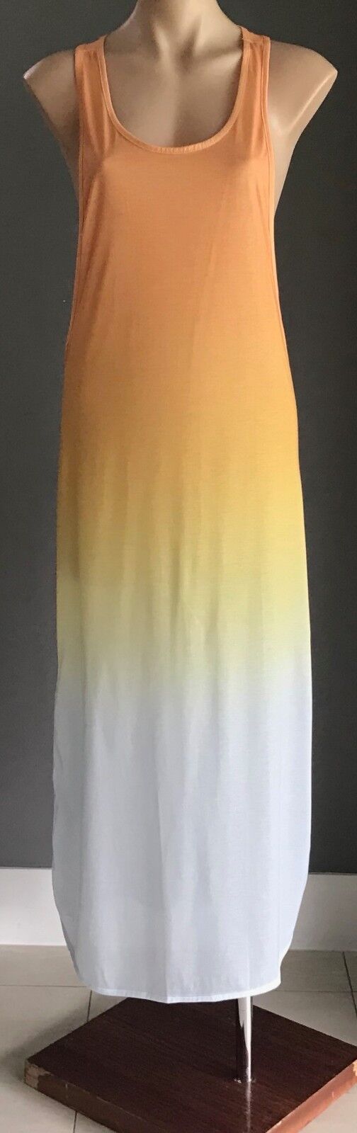 Maxi Dress QUICKSILVER Sleeveless Racer Back Ombre Surfer Beach One Size 8 - 12