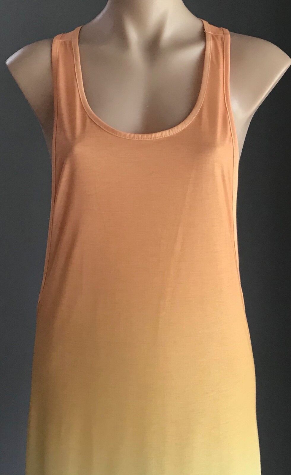 Maxi Dress QUICKSILVER Sleeveless Racer Back Ombre Surfer Beach One Size 8 - 12