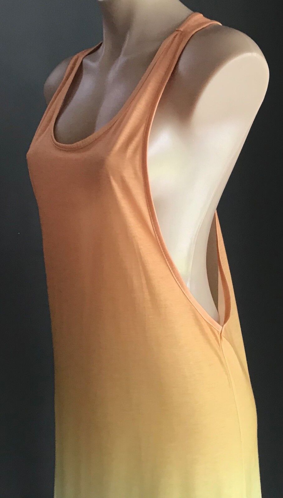 Maxi Dress QUICKSILVER Sleeveless Racer Back Ombre Surfer Beach One Size 8 - 12