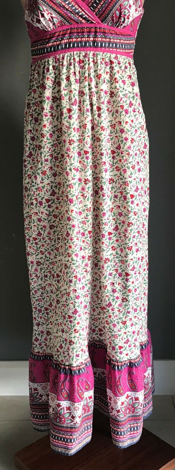 JAY JAYS Maxi Dress Cotton Colourful Print Sleeveless Casual Ladies Size 8 10