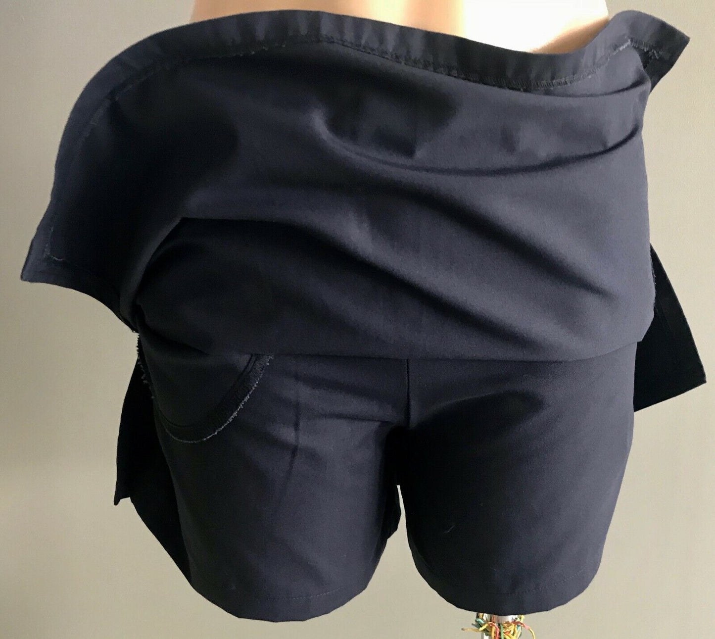 DOLPHIN WEAR "Luisa" Skirt Skort Navy Blue Size 36 XS 10 Corporate Workwear NEW
