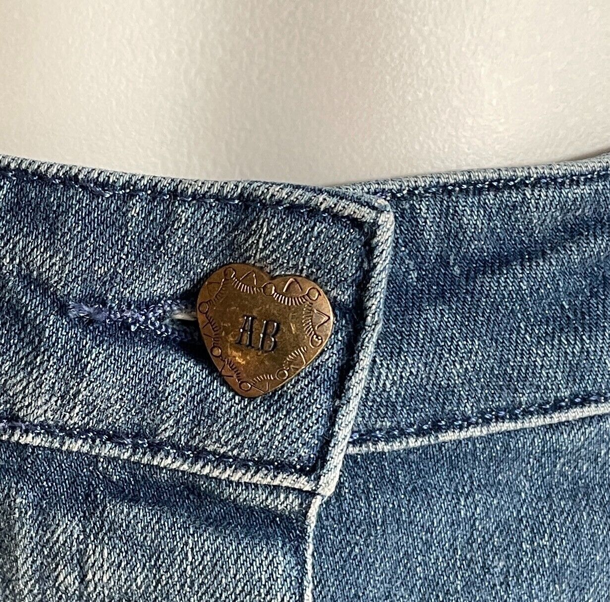 SCOTCH & SODA Denim "Lady Luck" Skirt Button Front Knee Length Straight Sz XS 8