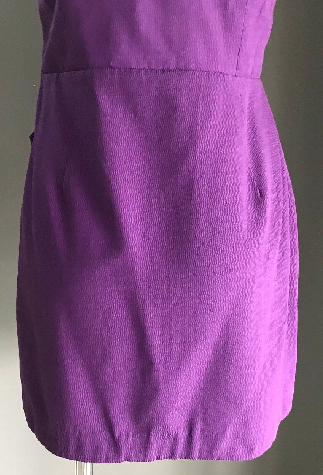 SEDUCE Bustier Mini Dress Purple Textured Fabric Strapless Ladies Size 14