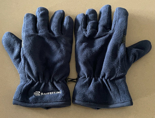Mens MYRTLE BEACH GLOVES Bauerfeind Micro Fleece Navy Blue Size S M Anti Pilling