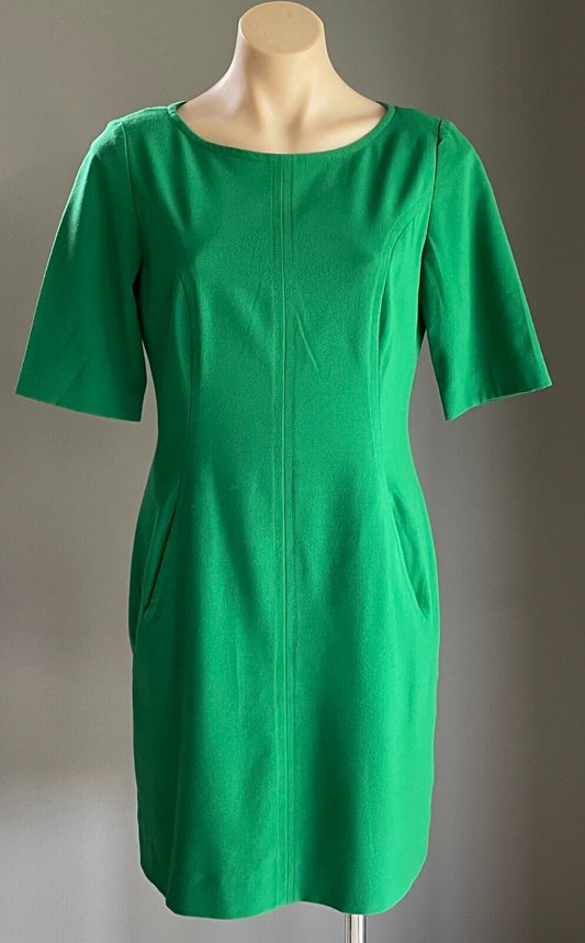 TAHARI ARTHUR S. LEVINE ASL Sheath Dress Green Short Sleeve Size US 6P AU 10P