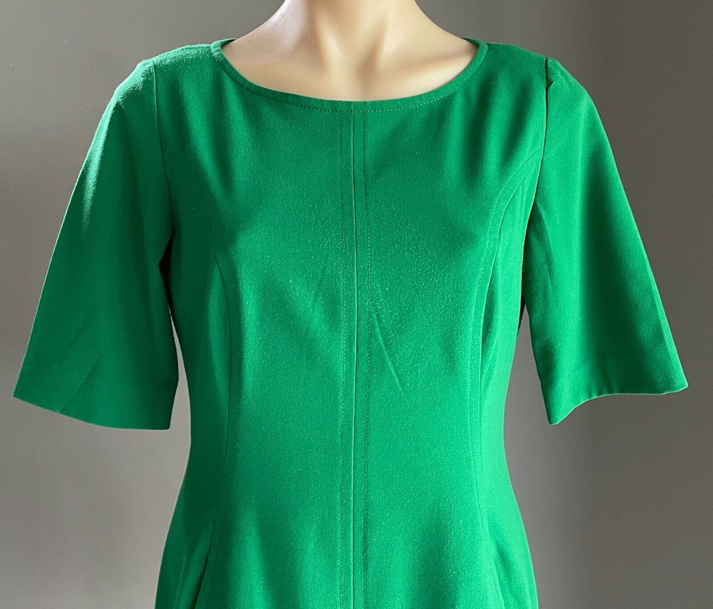 TAHARI ARTHUR S. LEVINE ASL Sheath Dress Green Short Sleeve Size US 6P AU 10P