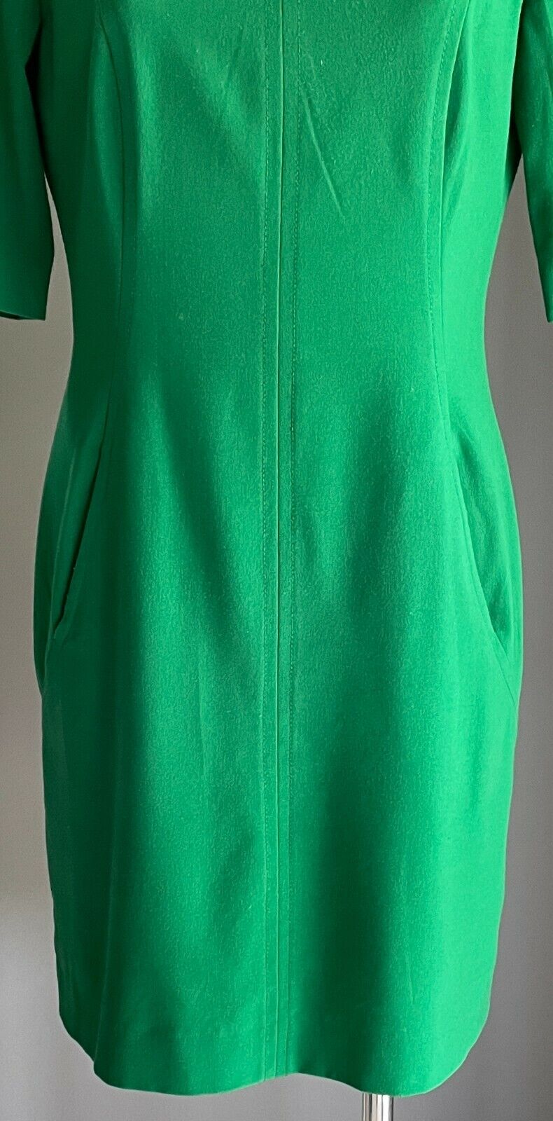 TAHARI ARTHUR S. LEVINE ASL Sheath Dress Green Short Sleeve Size US 6P AU 10P