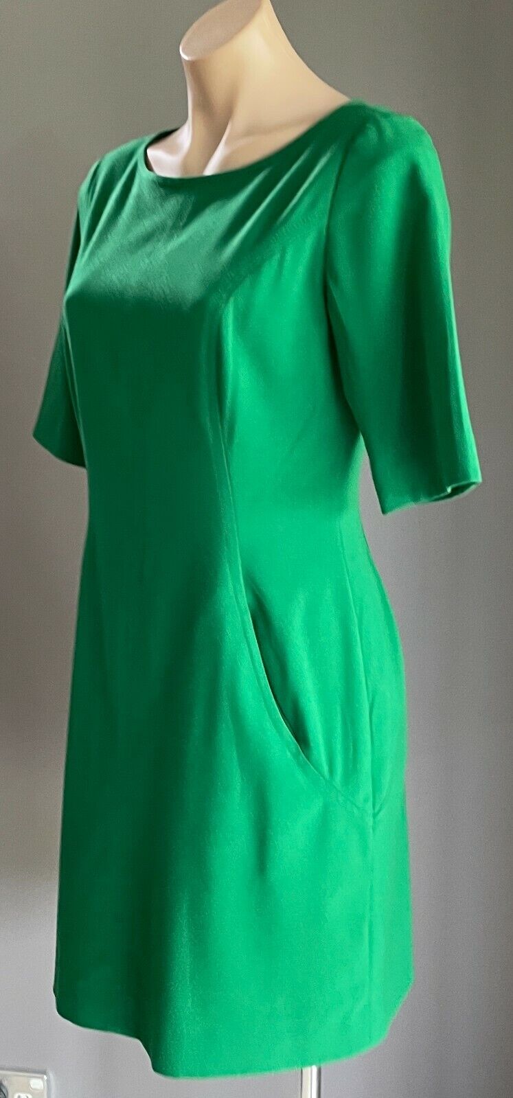 TAHARI ARTHUR S. LEVINE ASL Sheath Dress Green Short Sleeve Size US 6P AU 10P