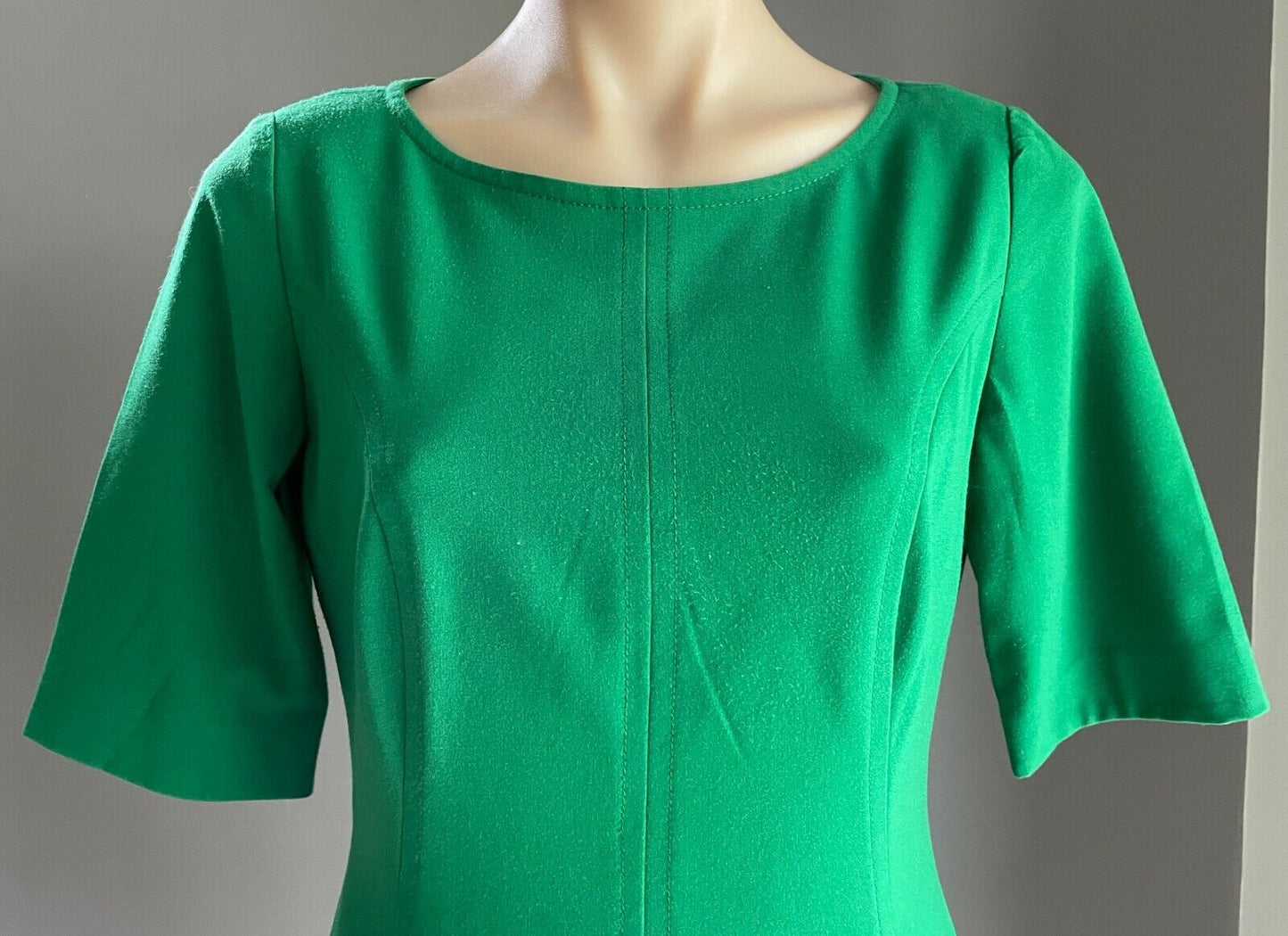 TAHARI ARTHUR S. LEVINE ASL Sheath Dress Green Short Sleeve Size US 6P AU 10P